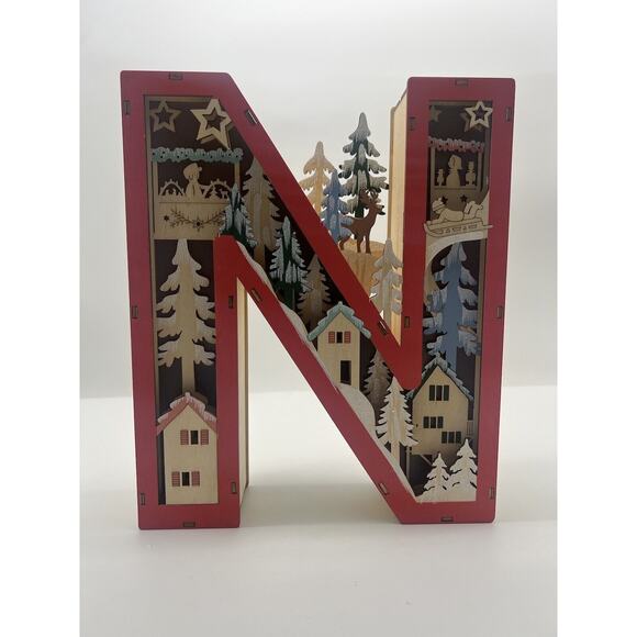 Anthropologie Monogram Wonderland Light-Up Letter “N” - Picture 2 of 7